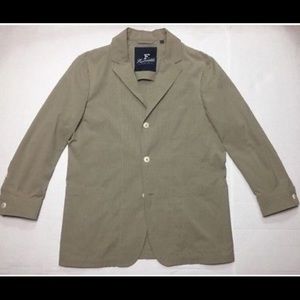 Faconnable Tan Cotton Blazer Men’s US 42